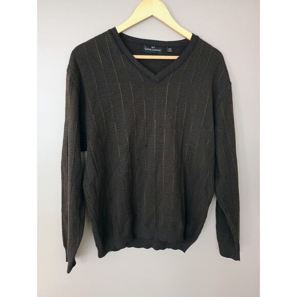 Lenor Romano v-neck sweater 100% extra fine merino wool quiet luxury minimalist - Picture 1 of 11